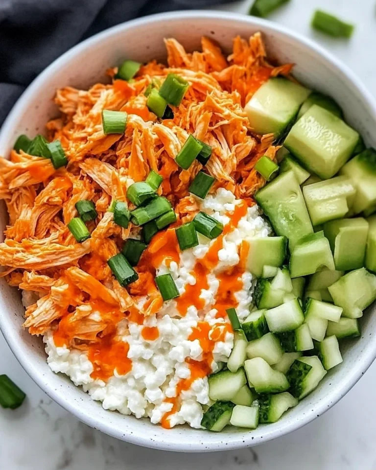 Savory Buffalo Chicken Cottage Cheese Bowl