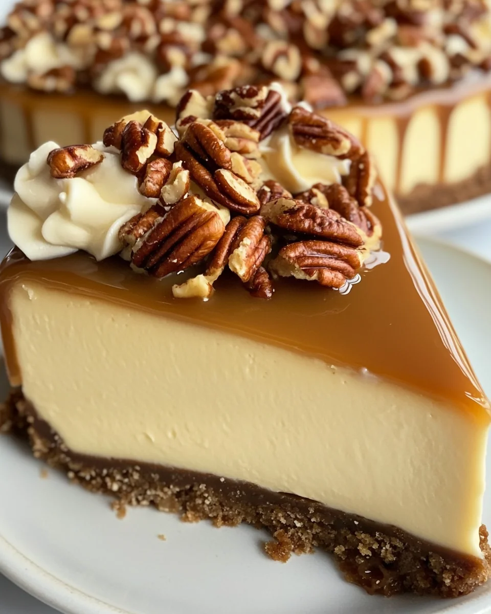 Delicious Homemade Butter Pecan Cheesecake - additional image
