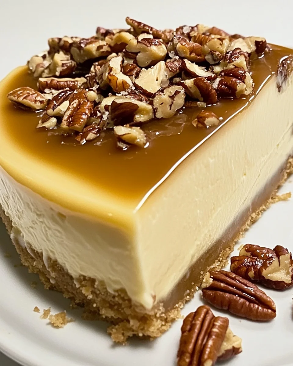 Delicious Homemade Butter Pecan Cheesecake - additional image