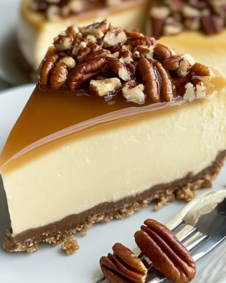 Delicious Homemade Butter Pecan Cheesecake