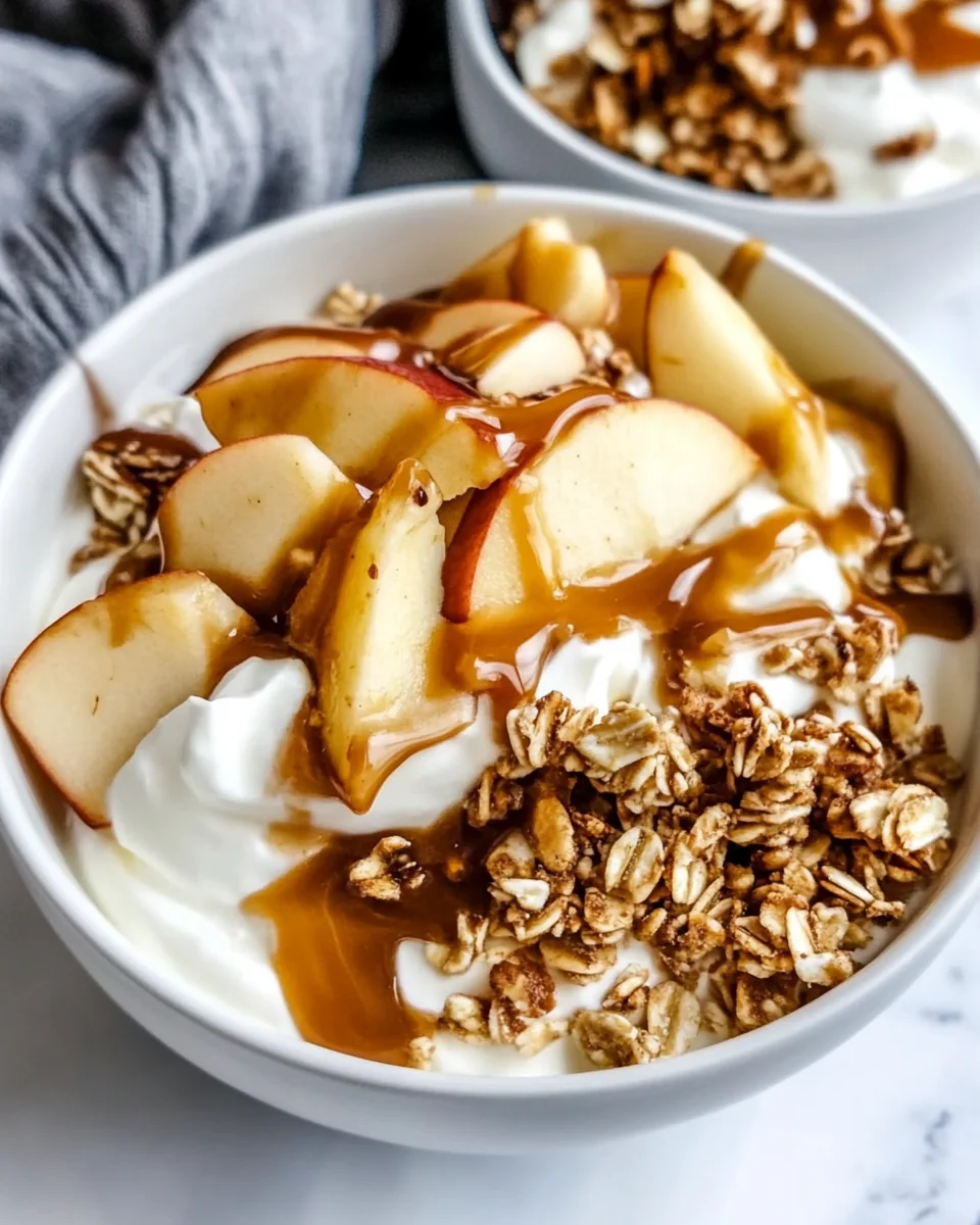 Delicious Caramel Apple Pie Yogurt Bowl - additional image
