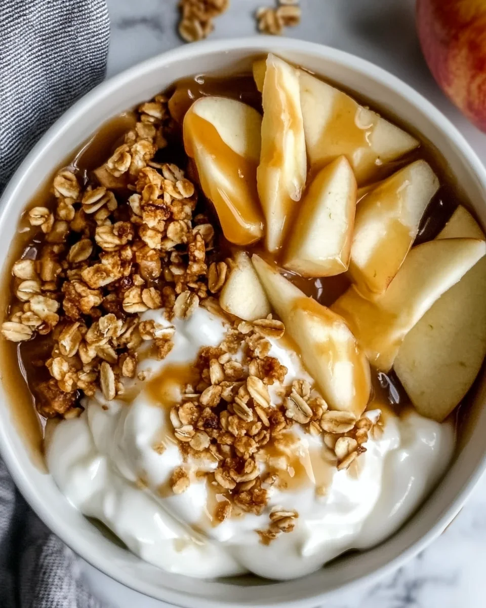 Delicious Caramel Apple Pie Yogurt Bowl - additional image