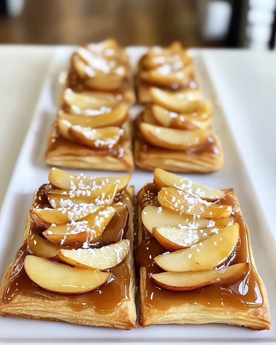 Homemade Caramel Apple Puff Pastries - additional image