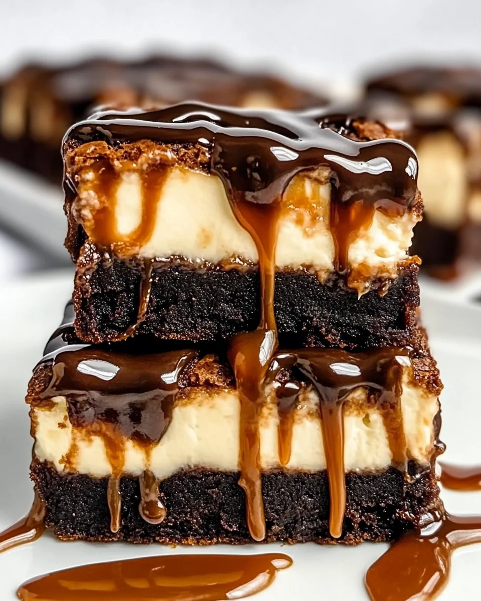 Decadent Caramel Cheesecake Nutella Brownies - additional image