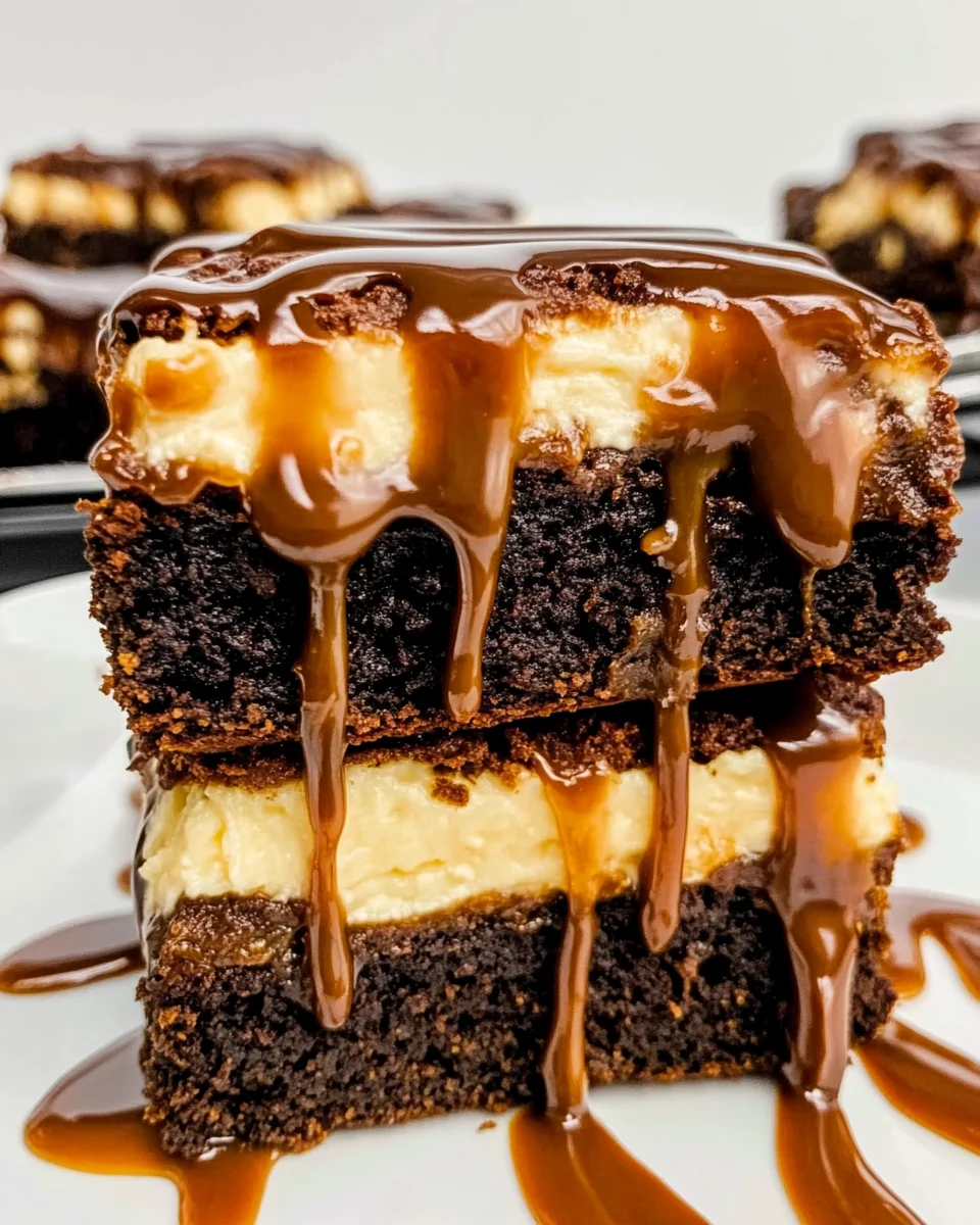 Decadent Caramel Cheesecake Nutella Brownies - additional image