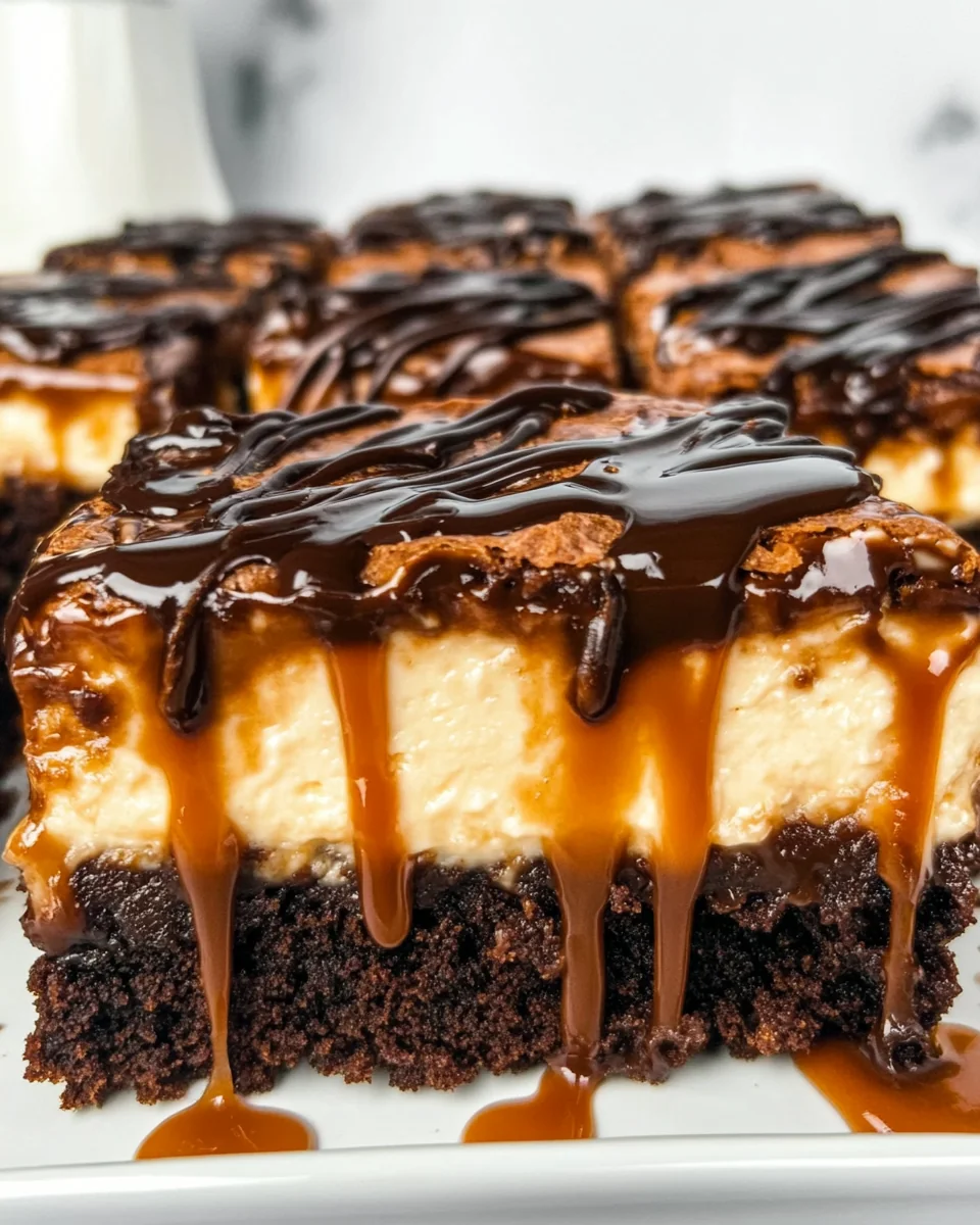 Decadent Caramel Cheesecake Nutella Brownies - additional image