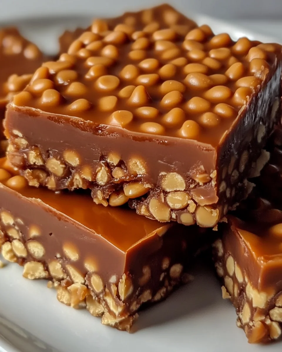 Delicious Caramel Fudge Crunch Bars Made From Scratch - additional image