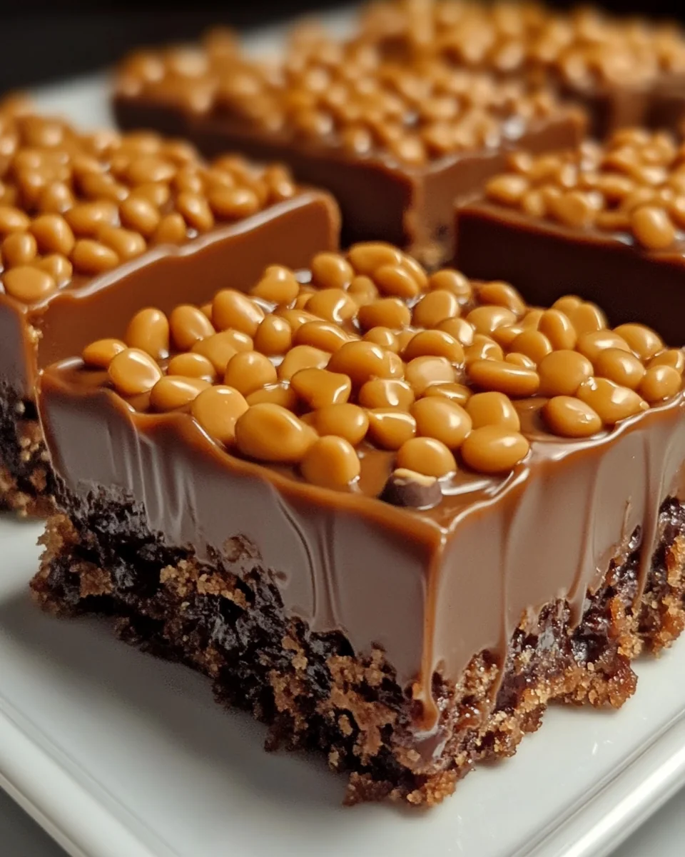 Delicious Caramel Fudge Crunch Bars Made From Scratch - additional image