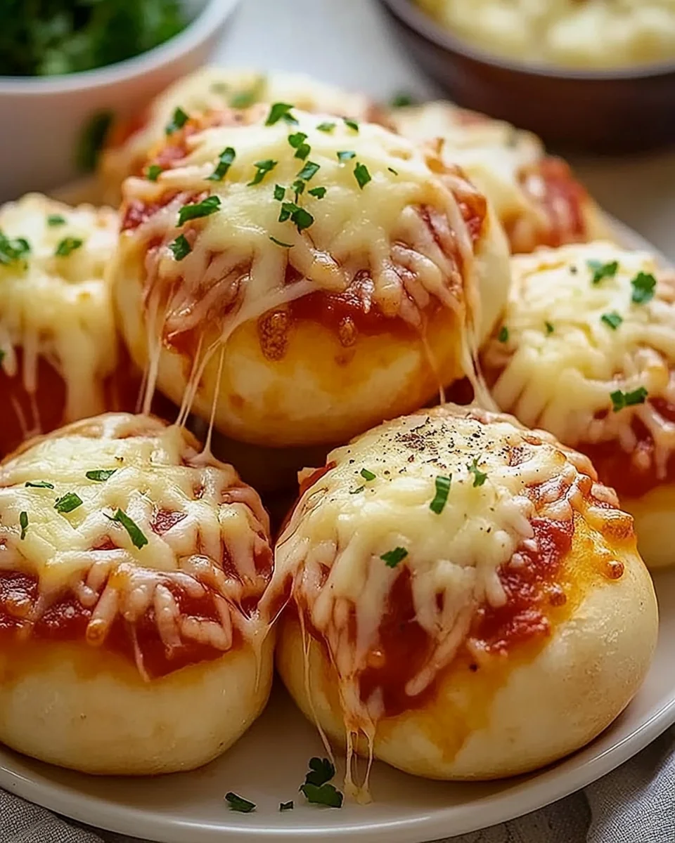 Cheesy Homemade Pizza Bombs