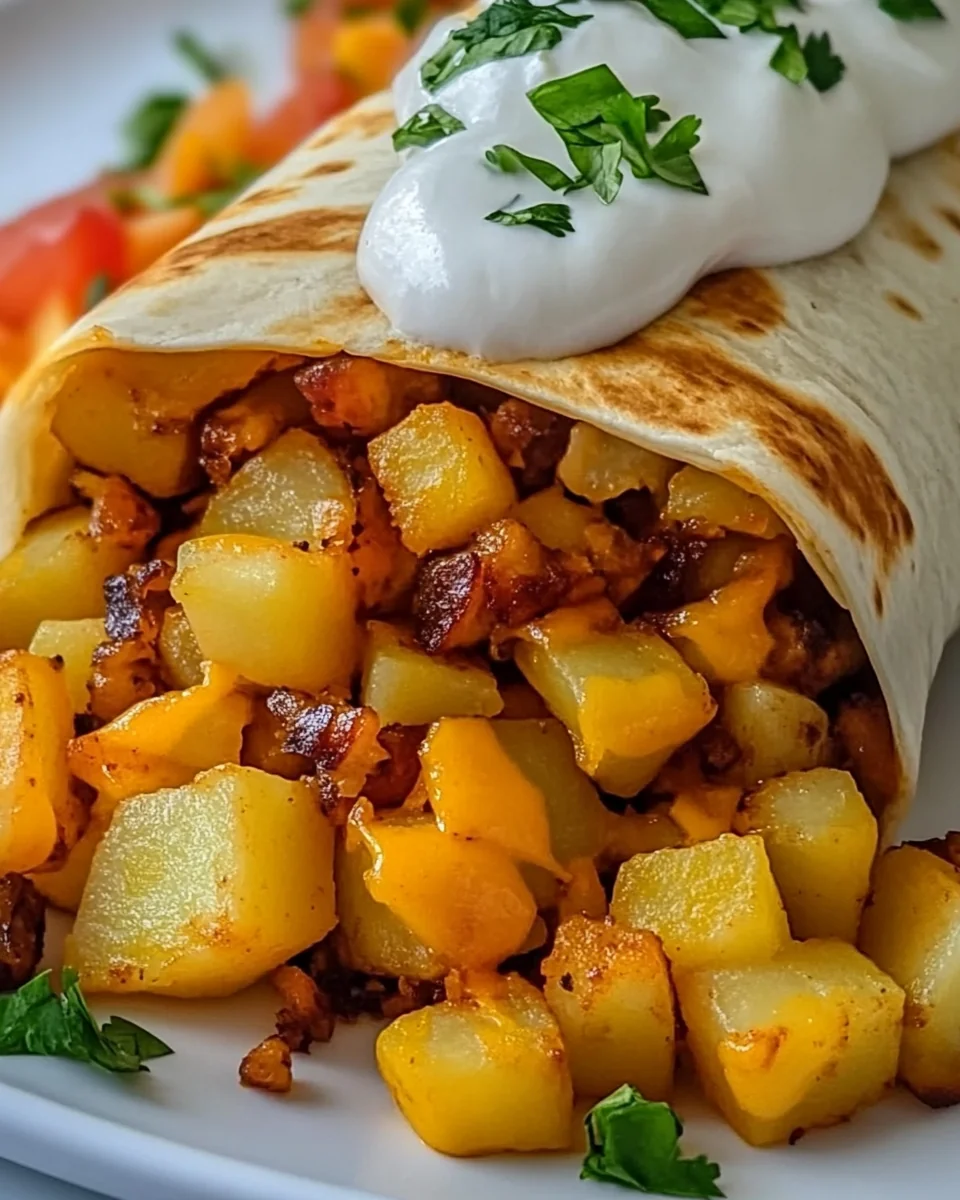 Cheesy Potato Burritos: A Simple Comforting Meal