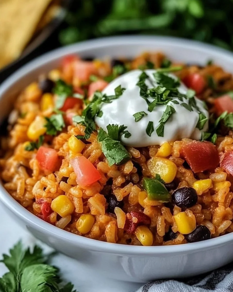 Cheesy Taco Rice Skillet Recipe - additional image