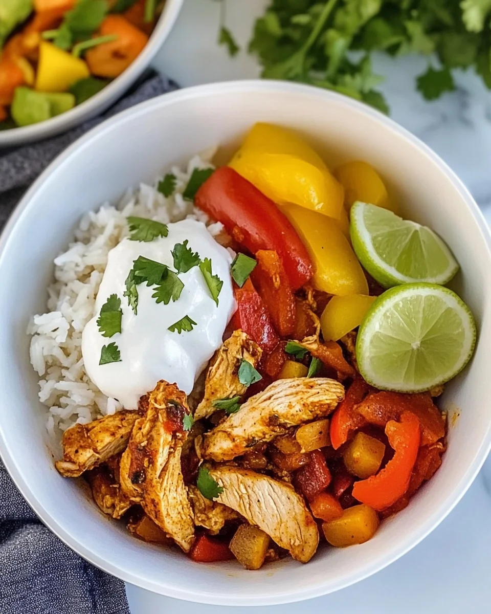 Simple Chicken Fajita Bowl for a Fresh Weeknight Meal - additional image