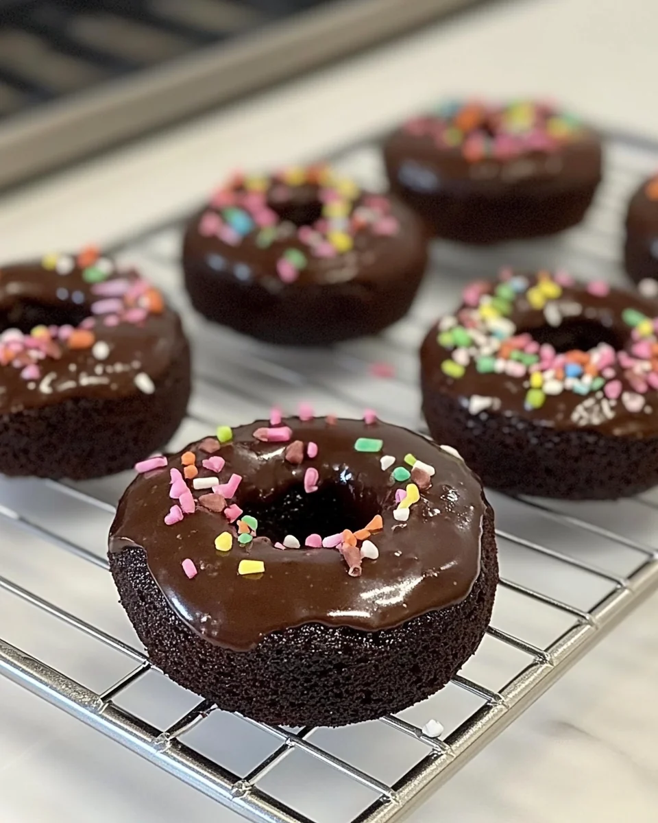 Delicious Homemade Chocolate Baked Donuts - additional image