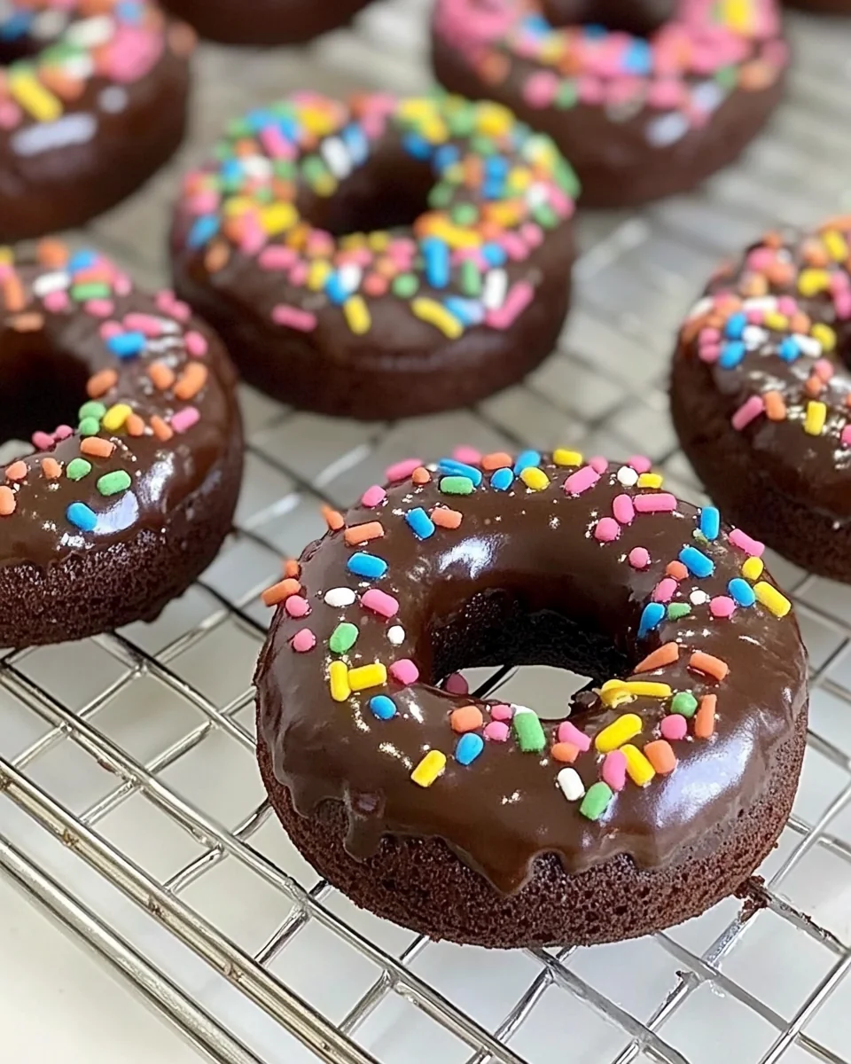 Delicious Homemade Chocolate Baked Donuts