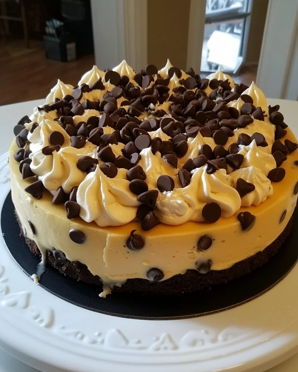 Decadent Chocolate Chip Cookie Cheesecake Delight - additional image