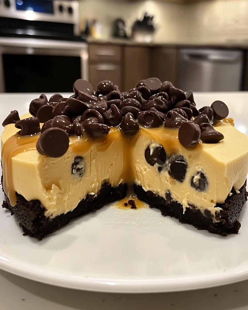 Decadent Chocolate Chip Cookie Cheesecake Delight - additional image