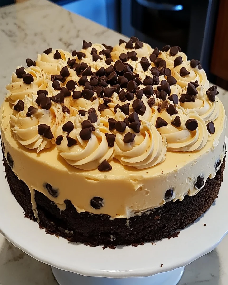 Decadent Chocolate Chip Cookie Cheesecake Delight - additional image