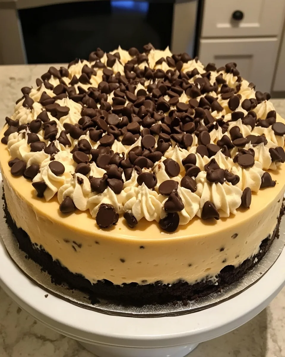 Decadent Chocolate Chip Cookie Cheesecake Delight