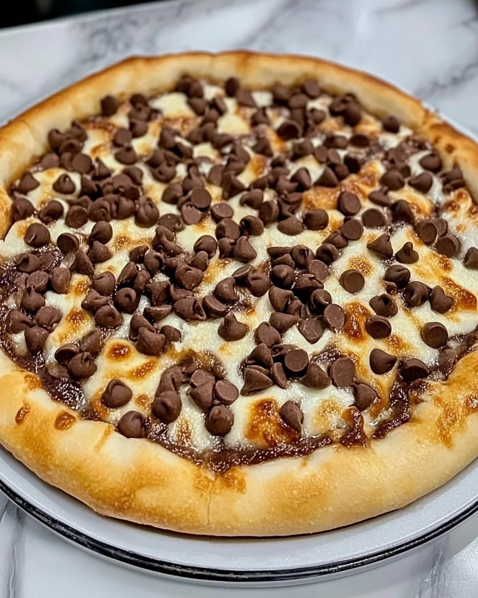 Delicious Chocolate Chip Dessert Pizza Recipe