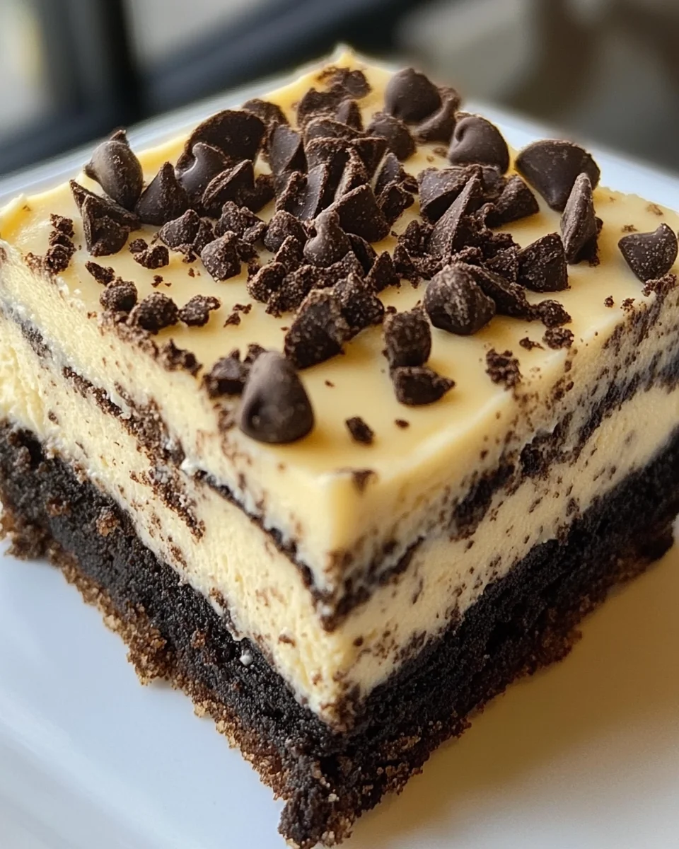 Delicious Chocolate Chip Oreo Cheesecake Bars - additional image
