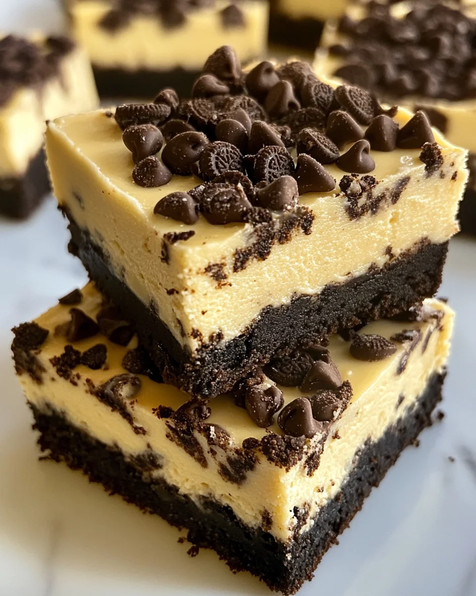 Delicious Chocolate Chip Oreo Cheesecake Bars - additional image