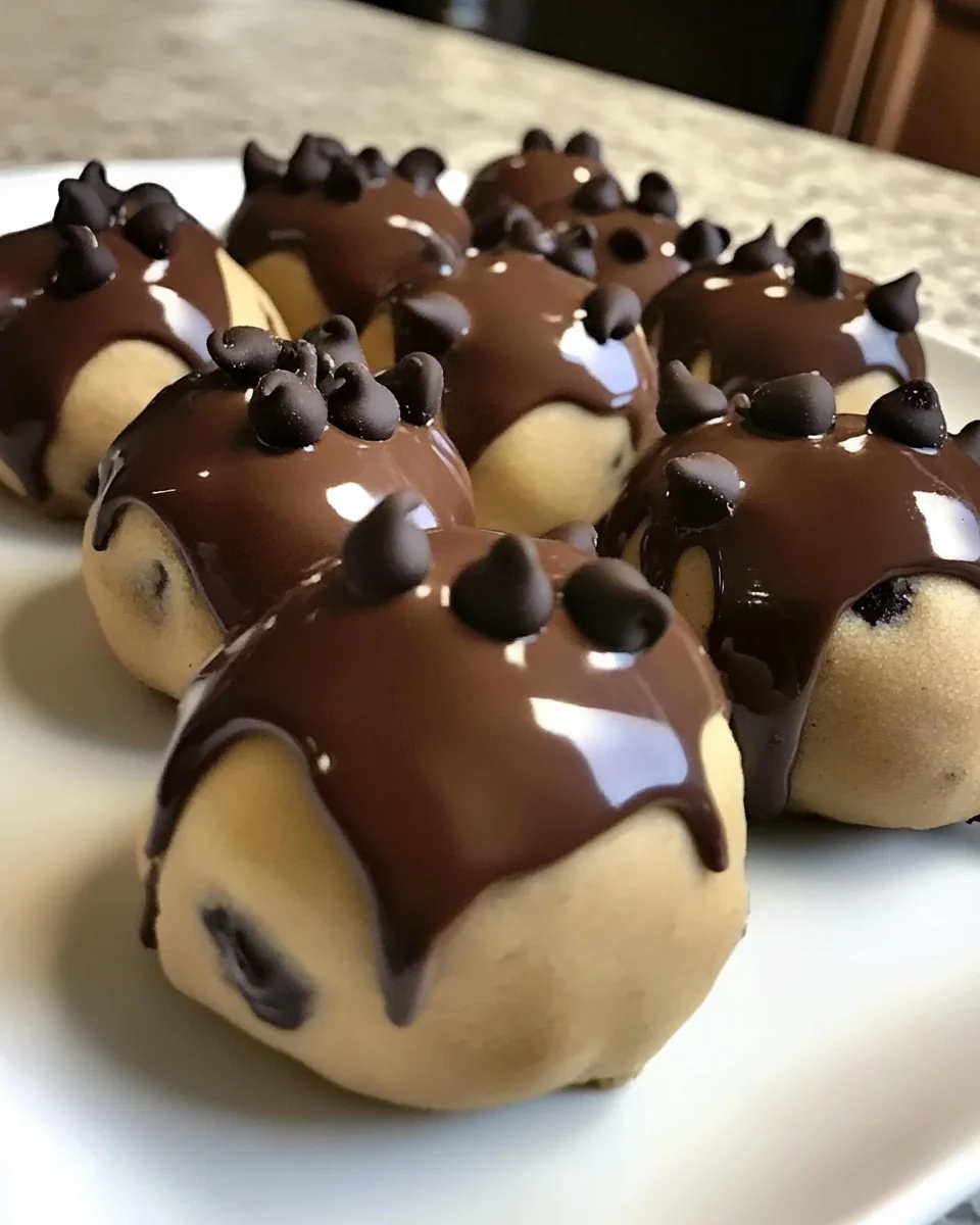 Homemade Chocolate Dipped Cookie Dough Bites - additional image