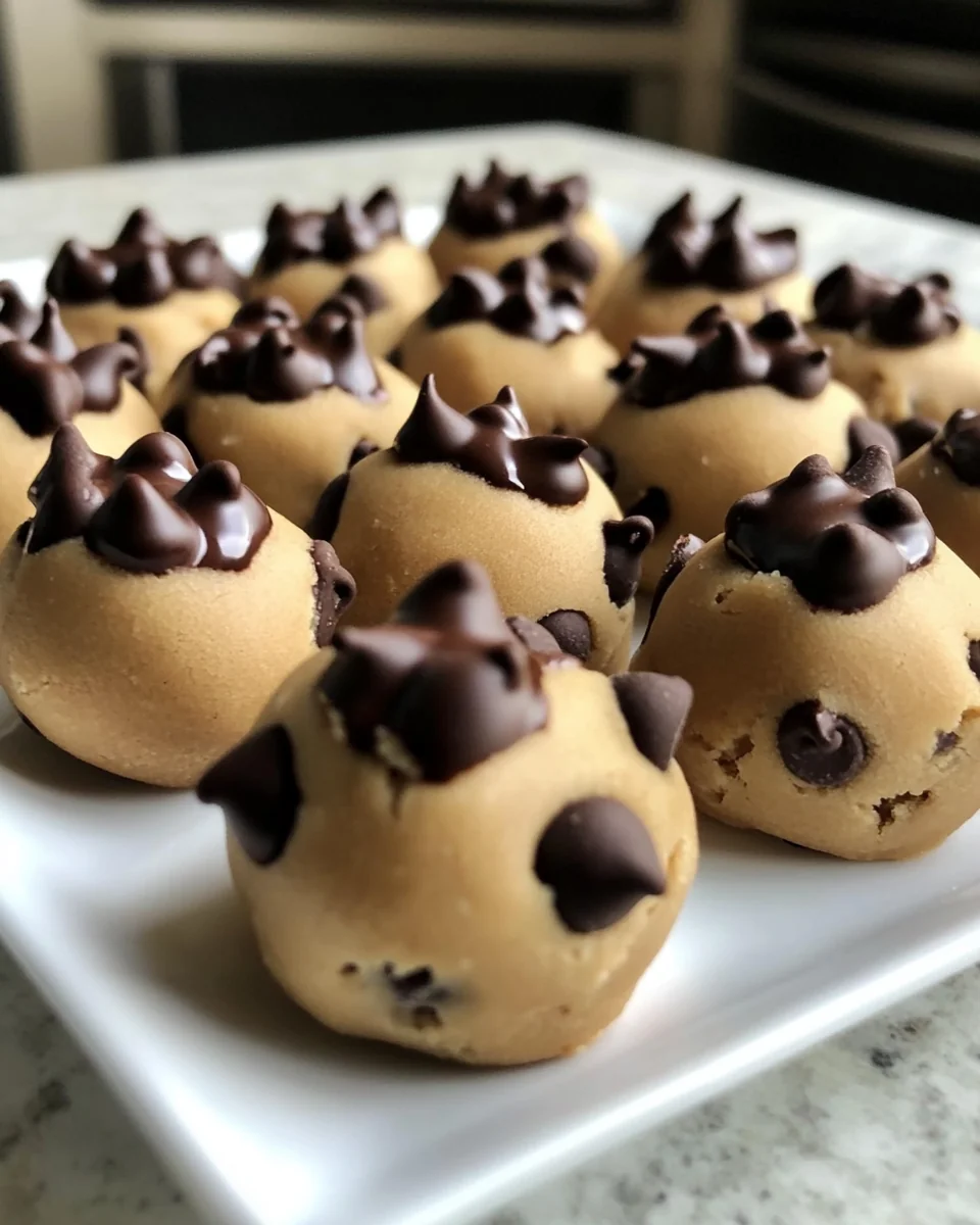 Homemade Chocolate Dipped Cookie Dough Bites - additional image