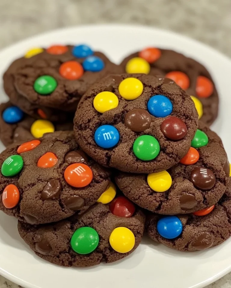 Delicious Homemade Chocolate MM Cookies