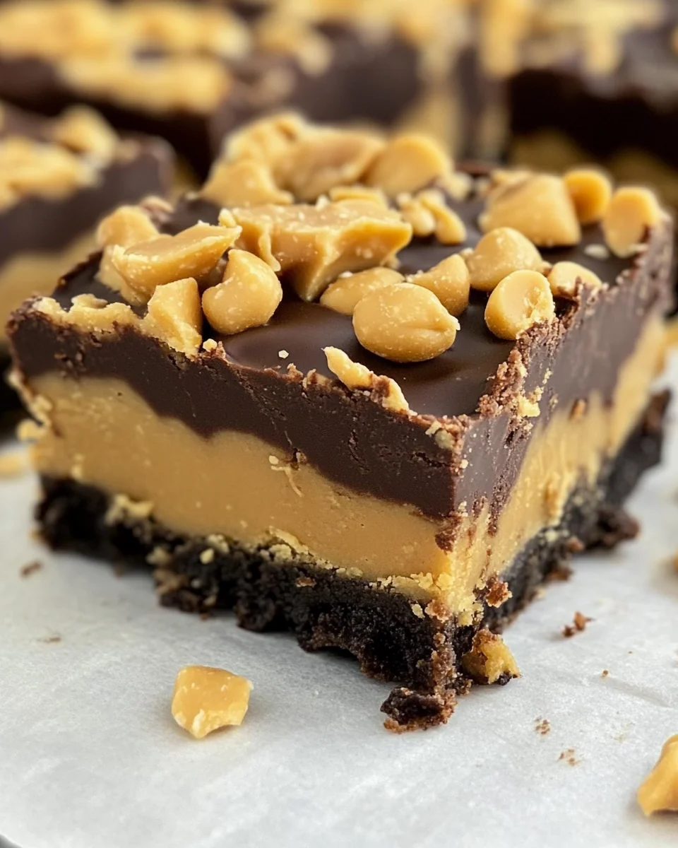 Delicious Homemade Chocolate Peanut Butter Bars - additional image