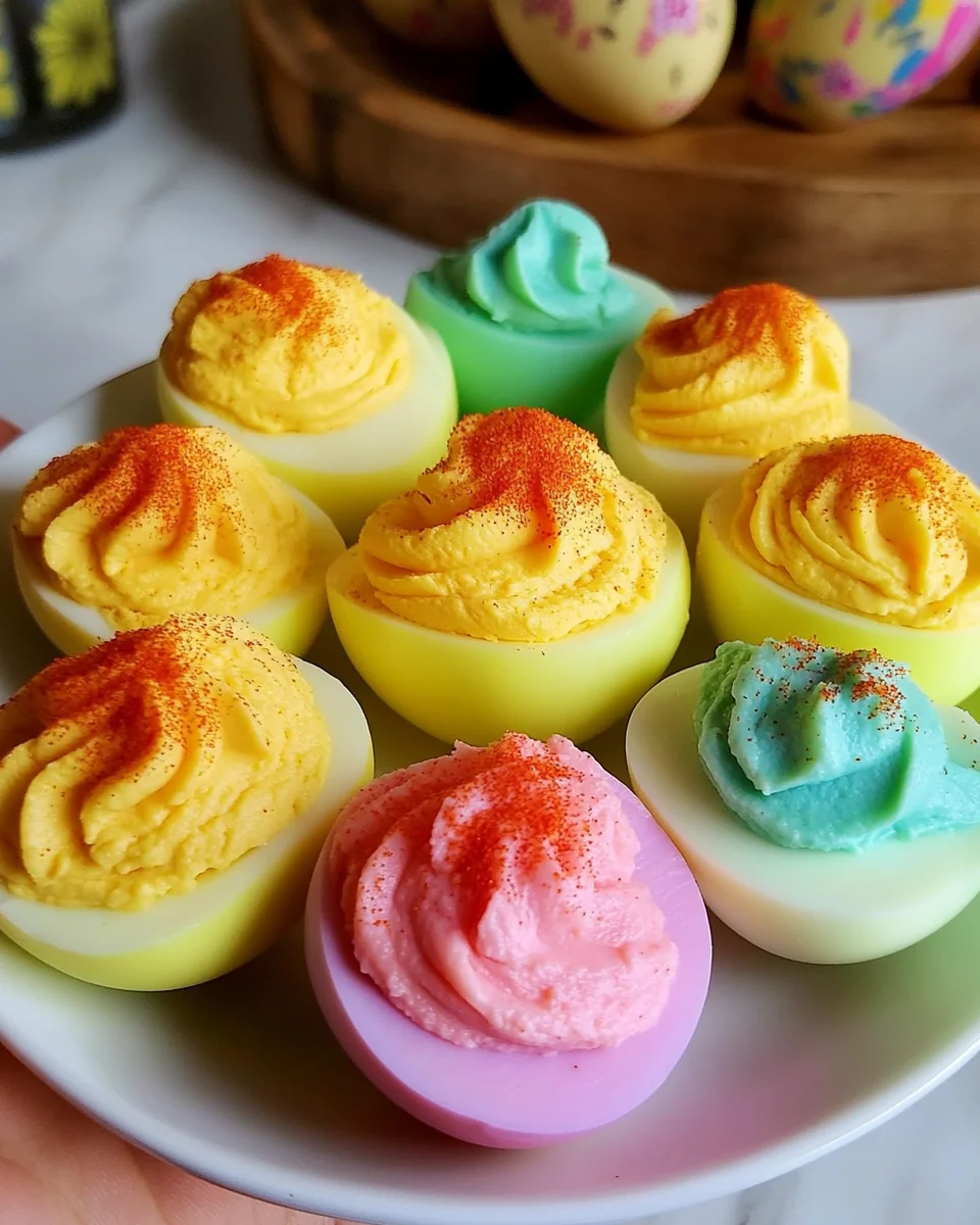 Colorful Homemade Deviled Eggs - additional image