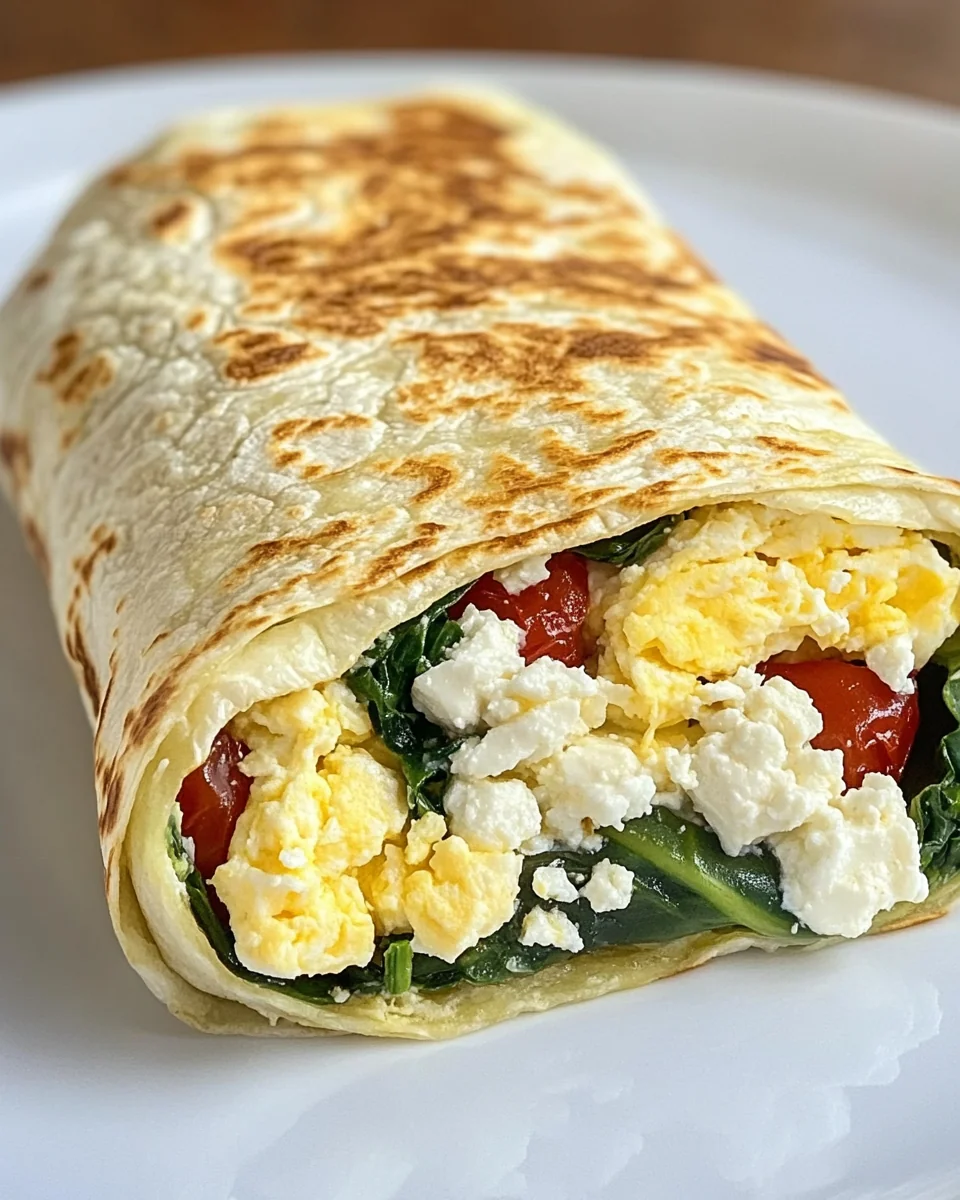 Homemade Spinach Feta Wrap That’s Fresh and Delicious - additional image