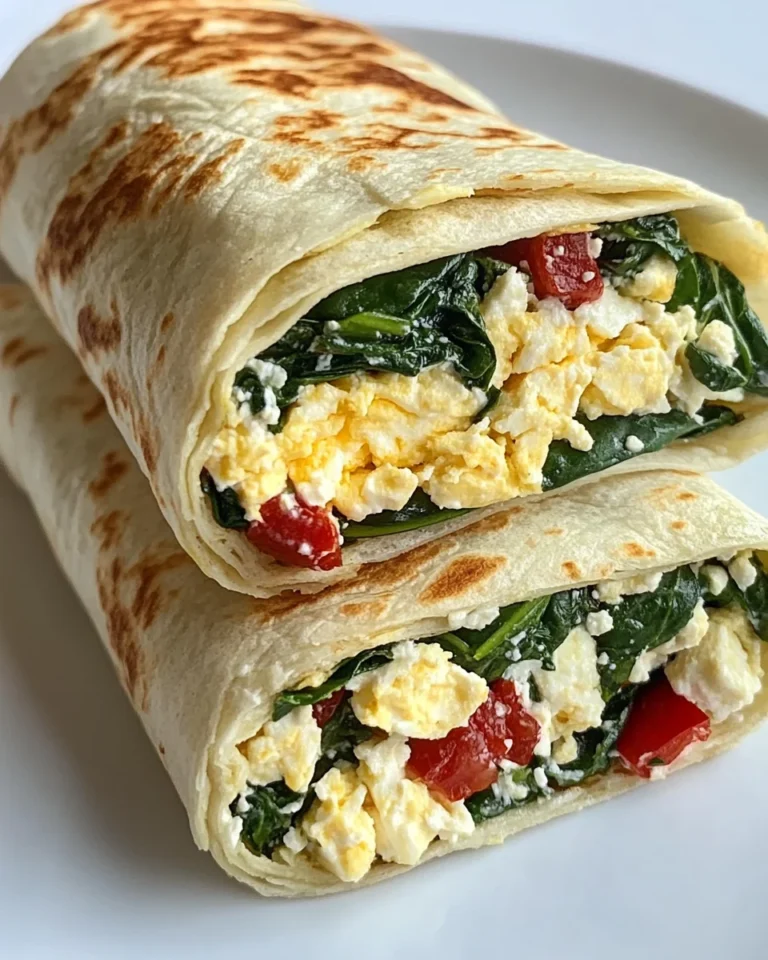 Homemade Spinach Feta Wrap That’s Fresh and Delicious