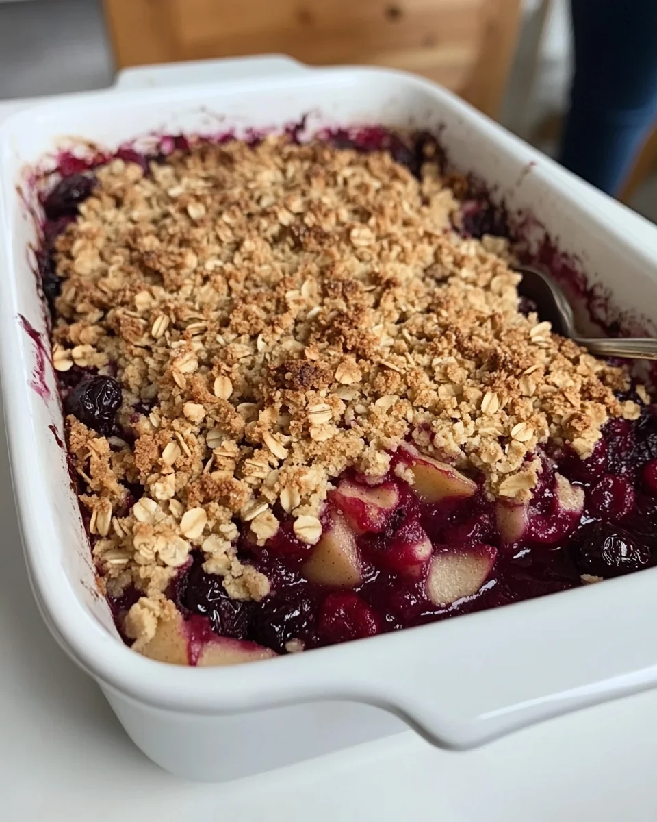 Homemade Cranberry Apple Crumble Delight - additional image