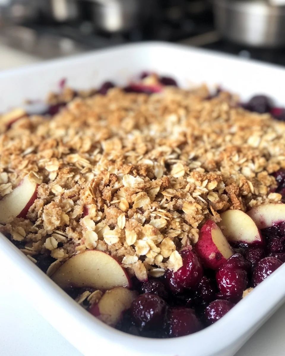 Homemade Cranberry Apple Crumble Delight - additional image