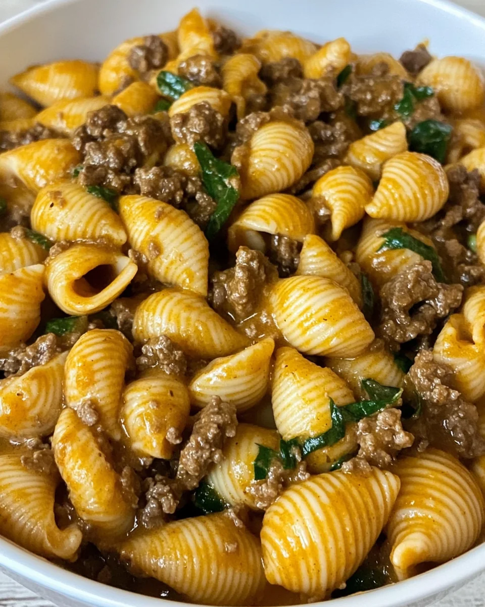 Creamy Beef and Shells: A Hearty One-Pot Comfort Dish - additional image