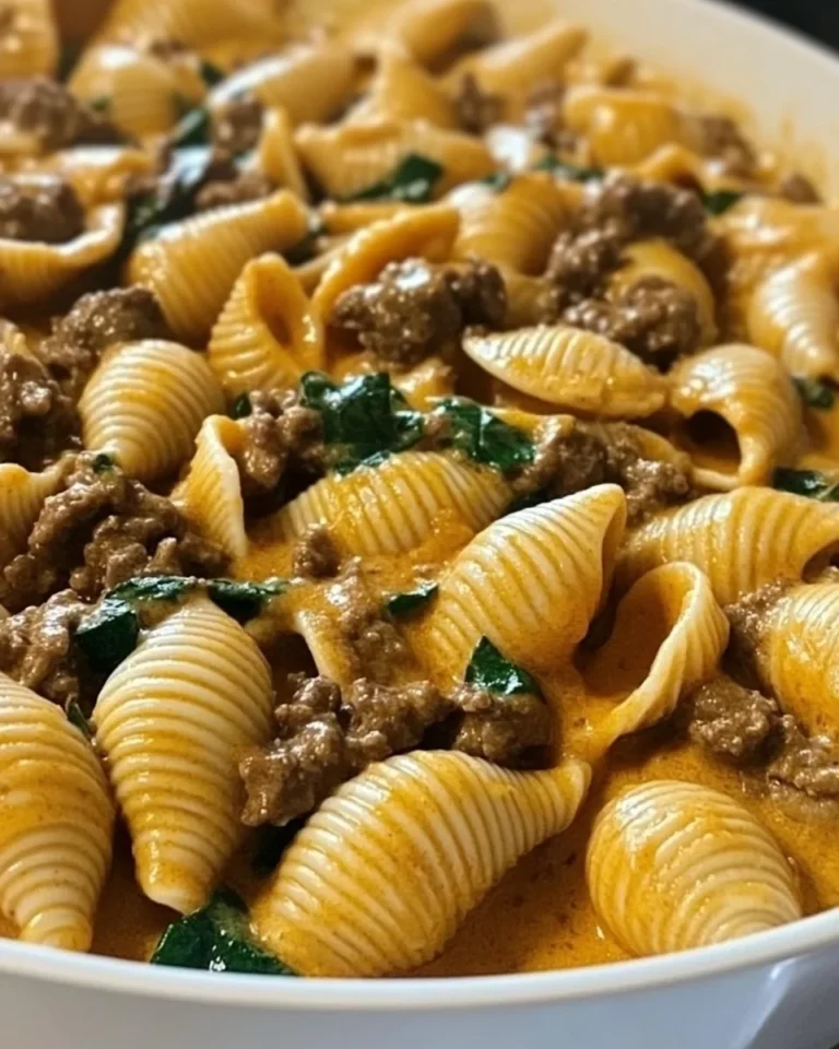 Creamy Beef and Shells: A Hearty One-Pot Comfort Dish