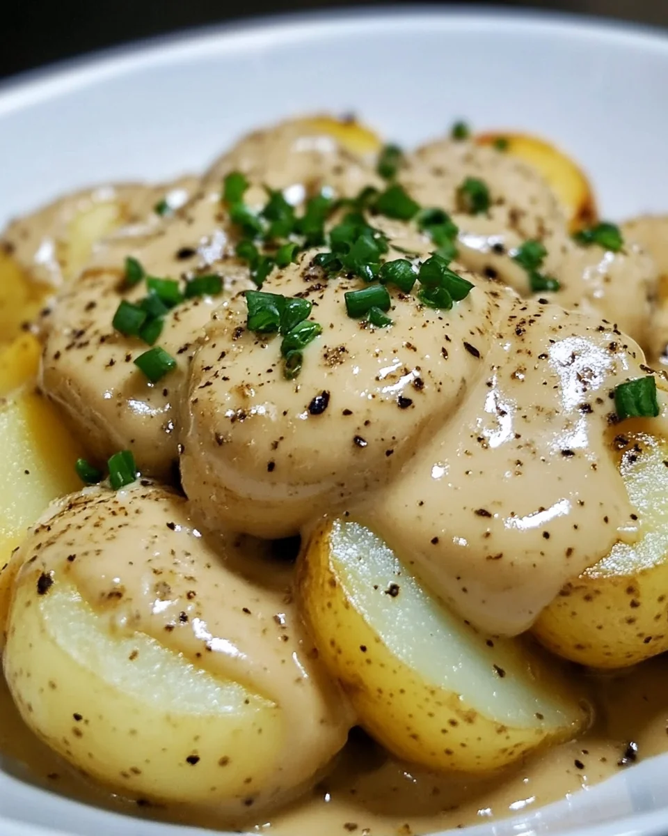 Creamy Garlic Sauce Potatoes Recipe - additional image