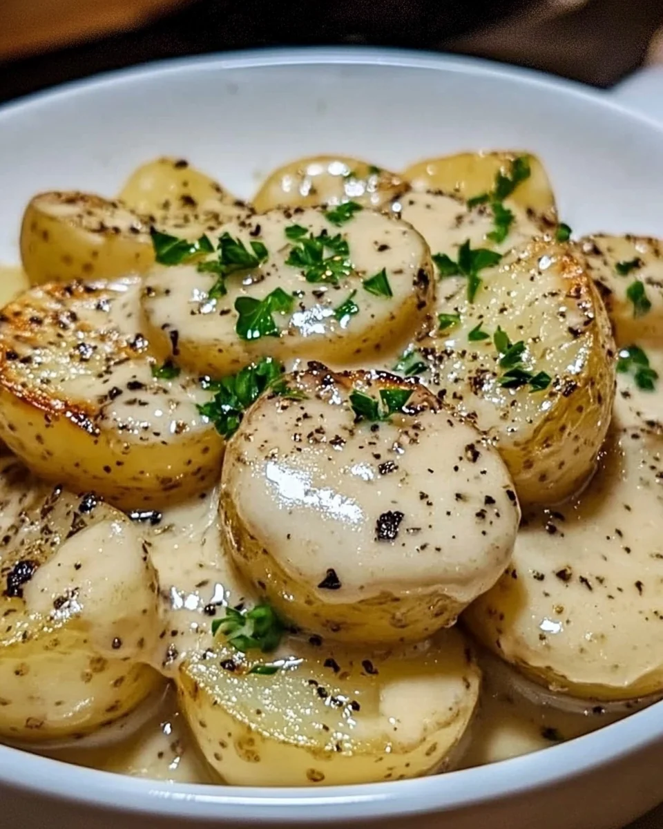 Creamy Garlic Sauce Potatoes Recipe - additional image