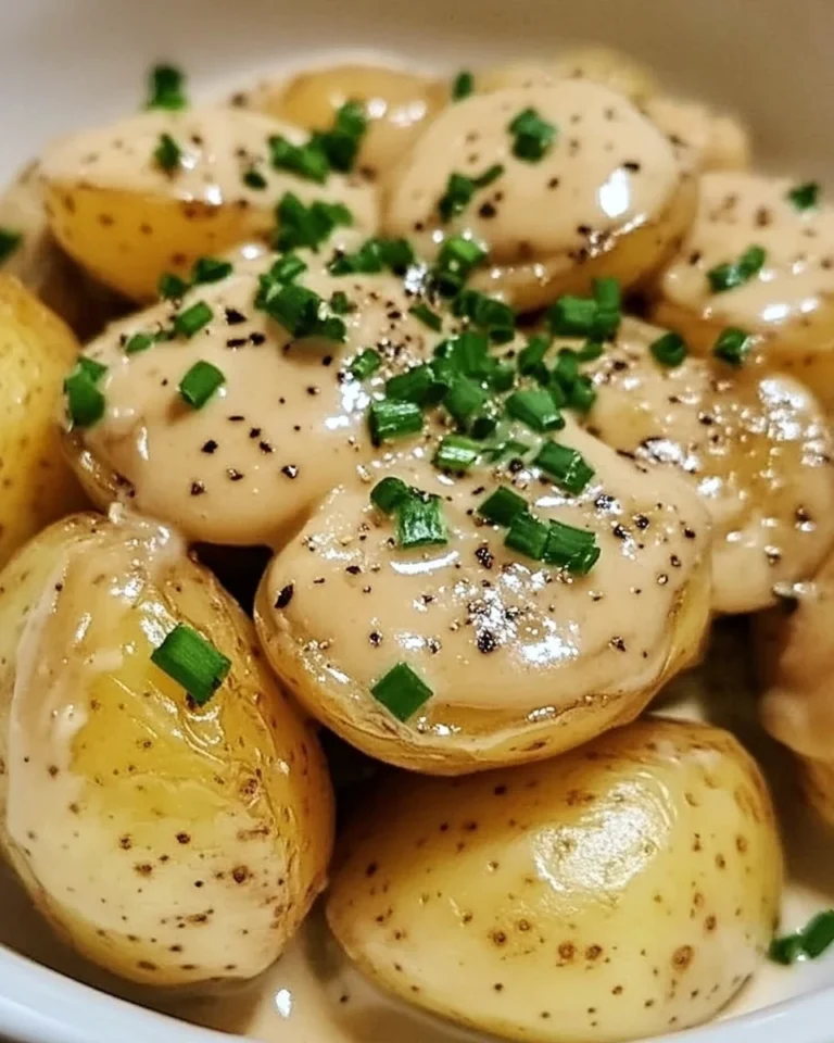 Creamy Garlic Sauce Potatoes Recipe