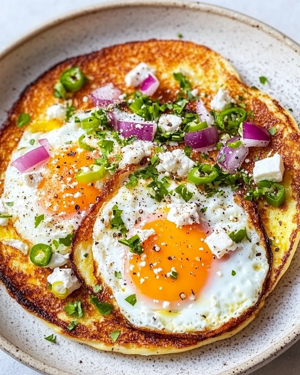 Crispy Feta Fried Eggs for a Delicious Breakfast Treat - additional image