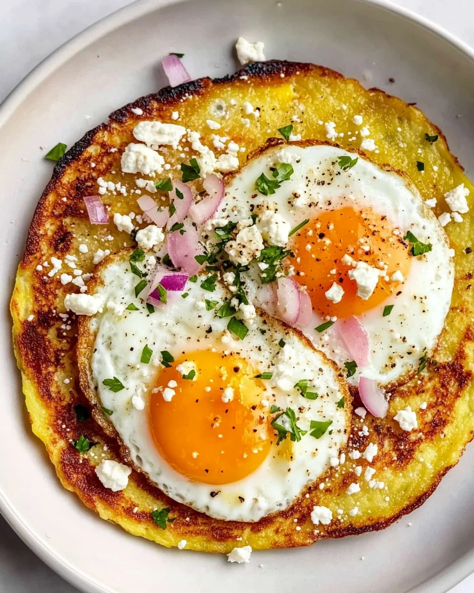 Crispy Feta Fried Eggs for a Delicious Breakfast Treat - additional image