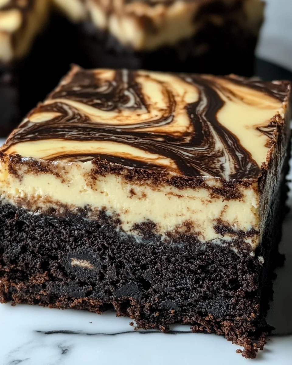 Decadent Dark Chocolate Cheesecake Brownies