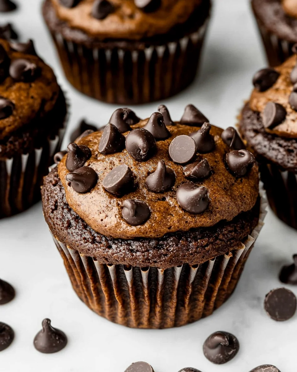 Double Chocolate Chip Muffins That Are Deliciously Moist - additional image