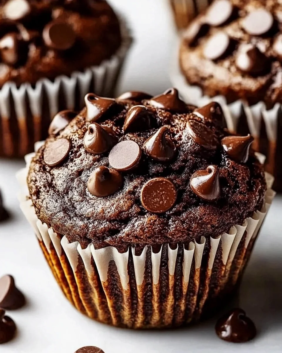 Double Chocolate Chip Muffins That Are Deliciously Moist - additional image