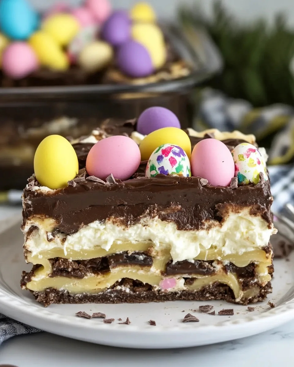 Perfect Easter Chocolate Lasagna - additional image