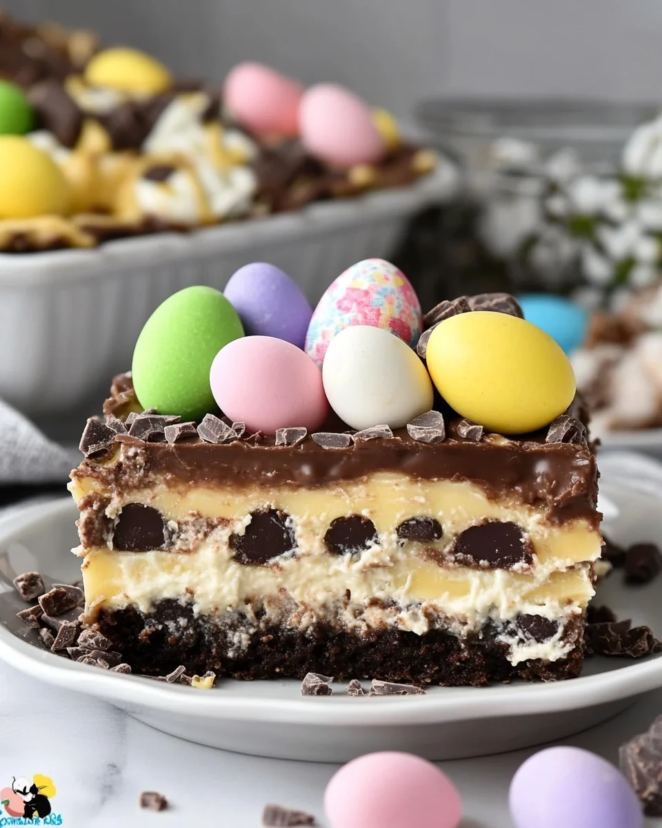 Perfect Easter Chocolate Lasagna