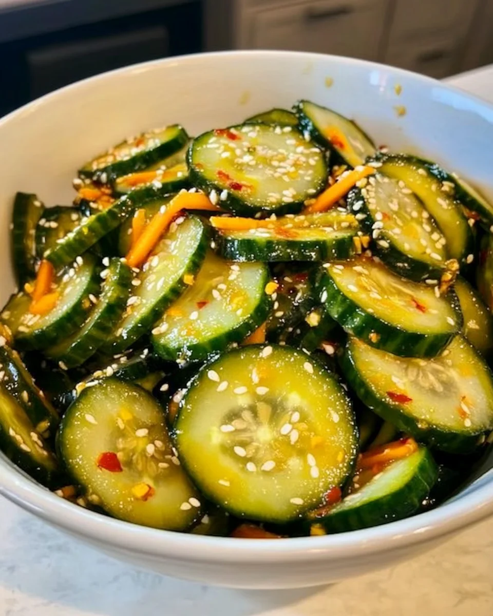 Simple And Fresh Asian Cucumber Salad - additional image
