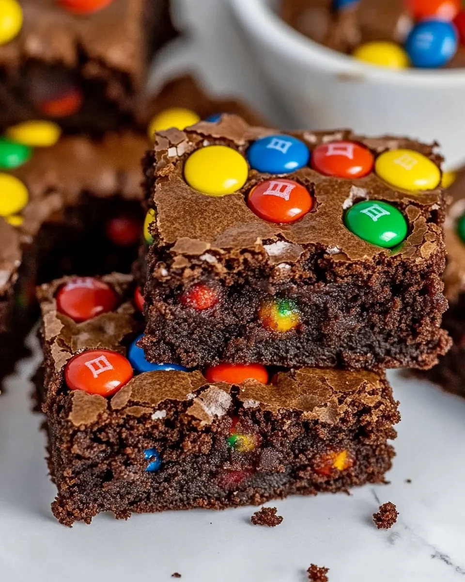 Simple Fudgy MM Brownies