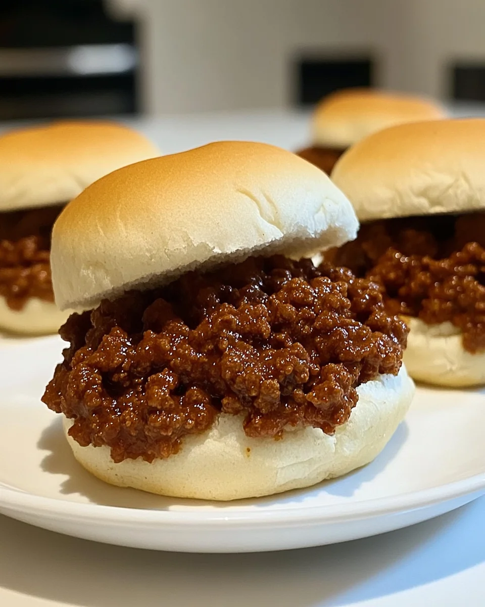 Simple Homemade Sloppy Joe Sandwiches