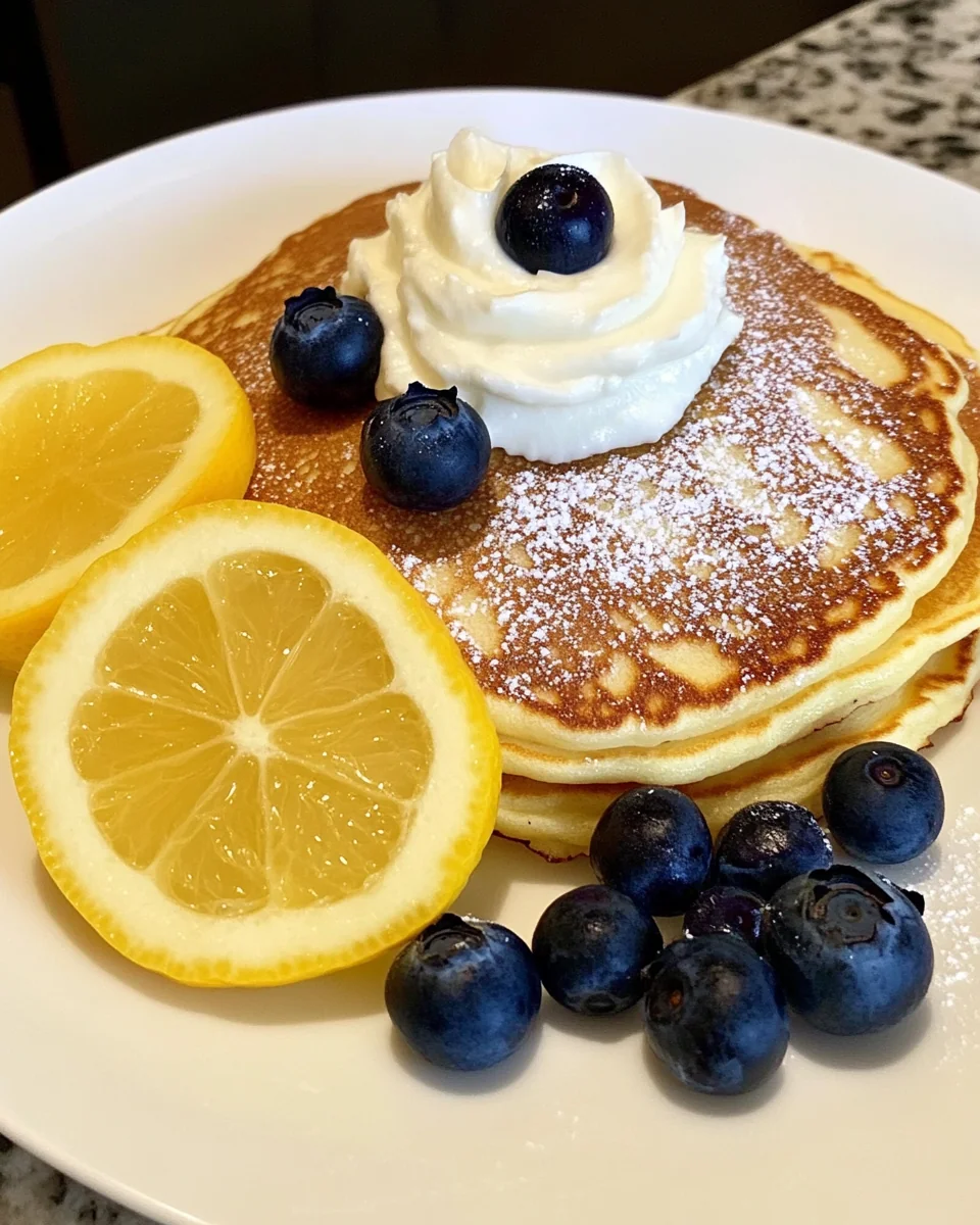 Perfect Lemon Blueberry Pancakes Made From Scratch - additional image